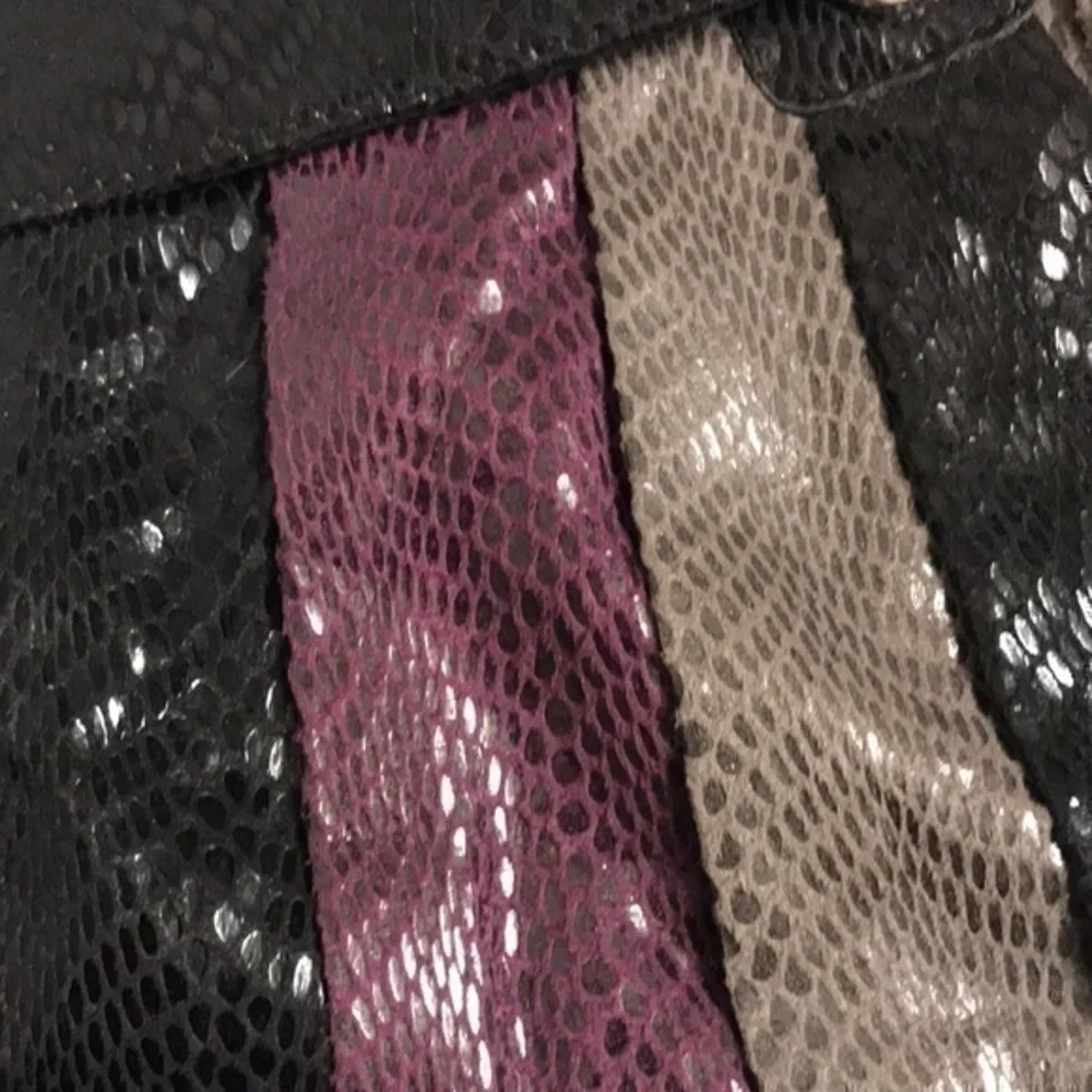Clutch Purse, Purple Black Grey, Soft Material  14” x 8.5”